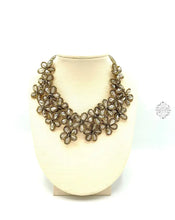 Load image into Gallery viewer, Accented Gold And Gray Beaded Necklace Handbags