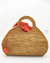 Load image into Gallery viewer, Ata Pear-Shaped O Handle Bag With Red Drawstring Lining Handbags