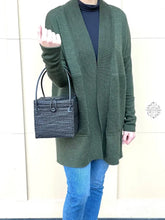 Load image into Gallery viewer, Ata Square Straw Bag with Leather Handles - Square 7" Rattan Bag, Straw Purse, Boho Wicker, Batik Lining made in Bali