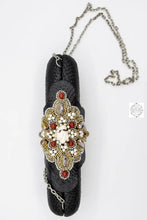 Load image into Gallery viewer, Black Rectangular Clutch (With Optional Reception Strap) Made In The Philippines Evening Bag