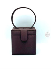 Load image into Gallery viewer, Customized Silk Square Handbags | Made to Order | Pick bag color & floral arrangement | Special Occasion Purse, Top Handle, Overshoulder