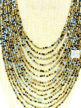 Load image into Gallery viewer, Hand Beaded Necklace From Ecuador | Multi-Strand Loop & Ball Closure Eye-Catching Design Handbags