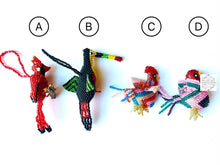 Load image into Gallery viewer, Hand Beaded Ornaments From Guatemala | Home Decor Hanging Nature Birds Sun Dragonfly Decorations