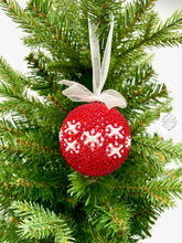 Load image into Gallery viewer, Handmade Beaded Hanging Christmas Ball Ornaments A