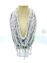 Load image into Gallery viewer, Peruvian Hand Knit | Super Soft Warm Wool Necklace Button Closure Unique Dual Purpose Scarf Tendril