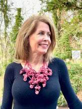 Load image into Gallery viewer, Peruvian Handmade Knitted Necklace | Super Soft Felt Fabric Unique Circle Design Wool Inactive Wool