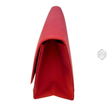 Load image into Gallery viewer, Thai Silk Evening Bag | Red Elegant Purse Special Occasions Medium Size White Or Black Pearl Short