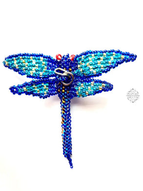 Hand Beaded Ornaments From Guatemala | Home Decor Hanging Nature Birds Sun Dragonfly Decorations