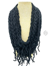 Load image into Gallery viewer, Peruvian Hand Knit | Super Soft Warm Wool Necklace Button Closure Unique Dual Purpose Scarf Tendril
