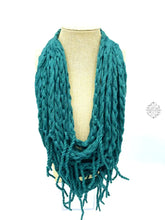 Load image into Gallery viewer, Peruvian Hand Knit | Super Soft Warm Wool Necklace Button Closure Unique Dual Purpose Scarf Tendril
