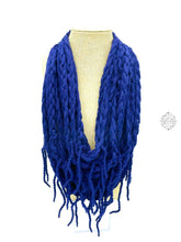 Load image into Gallery viewer, Peruvian Hand Knit | Super Soft Warm Wool Necklace Button Closure Unique Dual Purpose Scarf Tendril
