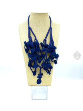 Load image into Gallery viewer, Peruvian Handmade Knitted Necklace | Super Soft Felt Fabric Unique Circle Design Wool Inactive Wool
